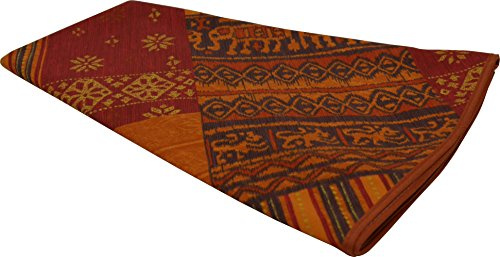 ANGERER Tischdecke rund 160 cm rot Gemustert | Tischwäsche, waschbar bei 30° C, Made in Germany