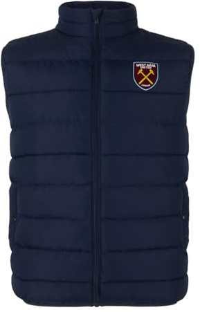 West Ham United Boys Gilet Jacket Body Warmer Padded Kids Official Football
