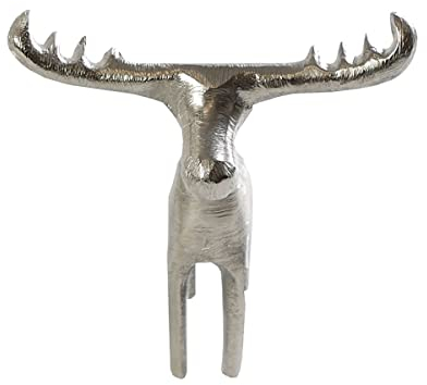 Casablanca Elch Gunnar Figur Dekofigur Größe wählbar Aluminium Alufigur Weihnachten Deko, Größe:S