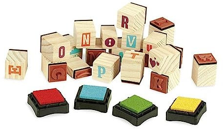 Vilac VIL8220 ABC Stempel-Set, Mehrfarbig