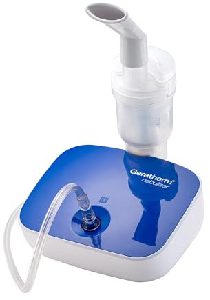 GERATHERM nebulizer - Inhalationsgerät Kinder und Erwachsene mit Kompressor-Drucklufttechnologie/kompakter elektrischer Inhalator/leises Inhaliergerät Kinder und Erwachsene