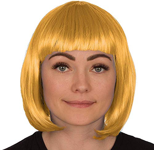 Redstar Fancy Dress - Damen Bob-Perücke - Kostüm Party Cosplay Accessoire - Goldblond