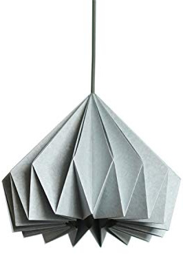 Brownfolds Papier Origami Lampenschirm; Vanille Glück Dual Pack |Blau|(LxBxH) 30 cm x 30 cm x 23cm