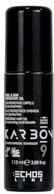 ECHOSLINE Karbon 9 Huile Protectrice Piscine & Soleil - Huile Protectrice Cheveux - 115 ML