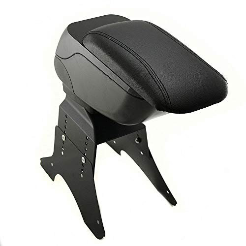 Armrest Arm Rest Centre Console Sliding Car Auto Van Bus Black Universal Storage Box Organizer Leather