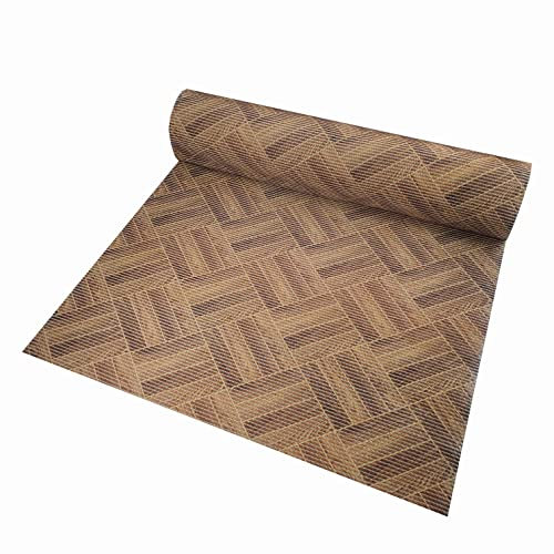 Aqua Mat Bodenbelag Badvorleger Duschmatte Breite 130 cm Länge und Farbe wählbar Holz 130 x 80 cm abwaschbar Bodenmatte Badematte