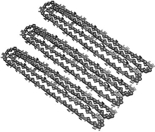 ausuky Lot de 3 chaînes de tronçonneuse de 50,8 cm 76 DL Maillons d'entraînement 0,325 Pas 0,058 Calibre 0,058