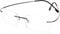 Rimless Computer Reading Glasses for Women Men +0.50 Flexible Titanium Alloy Blue Light Blocking Readers Eyeglasses
