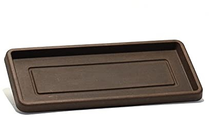 Soucoupe rectangulaire large en résine cm. 75 Bronzantico