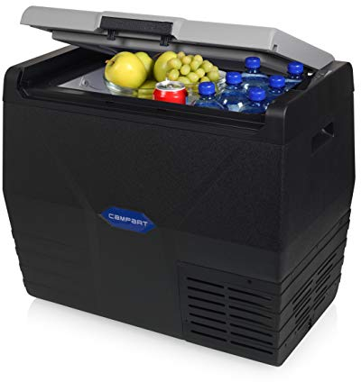 Glacière électrique à compresseur Campart Melbourne, mini réfrigérateur et congélateur, refroidissement -55°C, 35 L et 12/240 V, pour camping, voiture, camion, camping-car, bateau