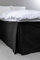 Jotex Colour Betthusse - 100% hochwertige Bio-Baumwolle Bettrock, Höhe 60 cm - Schwarz, 160 x 200 cm