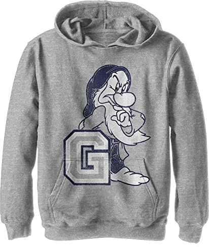 Disney Kids Princesses G 4 Grumpy Youth Pullover Hoodie, Athletic Heather, Medium
