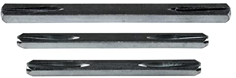 SN-TEC Vierkantstift, Drückerstift, Befestigungsstift mit Sicke, geeignet für Innen- und Aussenbereich, Stärke: 8 oder 10mm, Länge: 80 bis 160mm (10 x 140mm)