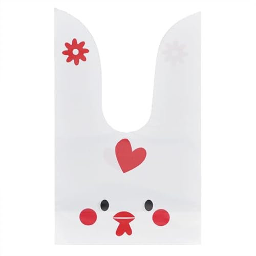 25 teile/los Nette Kaninchen Lange Ohr Süßigkeit Taschen Häschen Plätzchen Keks Verpackung Liefert Kleine Snack Tasche Hochzeit Gunsten Geschenk-S07