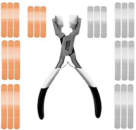 Zoom Precision Ring Stamping Kit with Ring Bending Pliers and Copper & Aluminum Metal Stamping Blanks