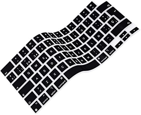 Arisase Funda de silicona ultrafina para teclado de idioma español para MacBook Air 2023 2022 de 15.3 pulgadas y 13.6 pulgadas con chip M2 (modelo: A2681), accesorios de protección suaves, diseño