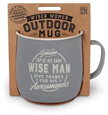 History & Heraldry Personalisierte Outdoor-Tasse (Weiser Mann)