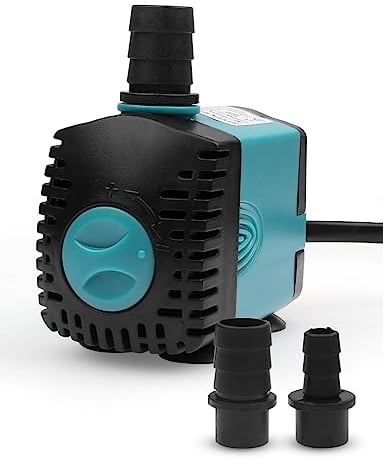 Mini Wasserpumpen(450L/H, 6W) für Aquarien, Teich, Brunnen, Hydrokultur, Aquarium Pumpe Tauchpumpe Teich Brunnen Pumpe EB302