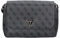 GUESS Meridian Flap Crossbody Bag Coal Logo