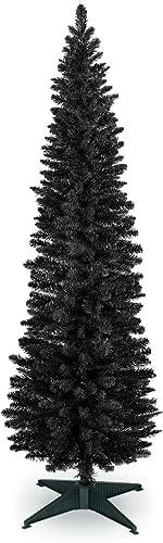 Trans Continental 4ft Black Pencil Slim Christmas Tree (CT07670METAL)