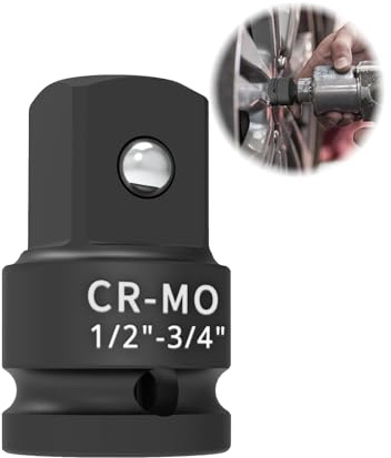 Hugwish schlagschrauber adapter, Adapter 3/4 auf 1/2, 1/2 auf 3/4, Chrom-Molybdän-Stahl(CR-MO)