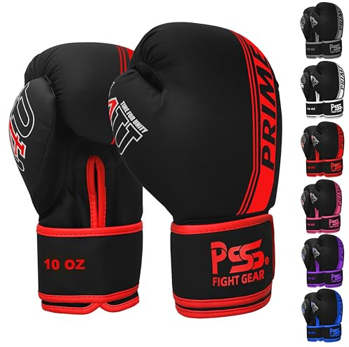 PSS T4U Boxhandschuhe Kinder Teenager 3 bis 14 Jahre 4oz 6oz 8oz 10oz Jungen Mädchen Blau Rot Weiß Grau Rosa Violett Muay Thai Kickboxen Englisches Boxen Größe 4 5 6 7 8 9 10 11 12 13 14 Jahre