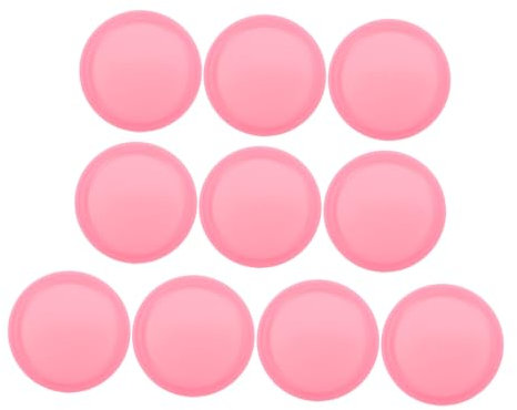 ifundom 10St Hockey-Puck Tischhockey Pucks Plastik Pucks Tischhockey Ersatzteile Teile für Eishockey Zubehör für Hockeytische Zubehör für Eishockeyspiele Mini-Hockey-Zubehör Rosa