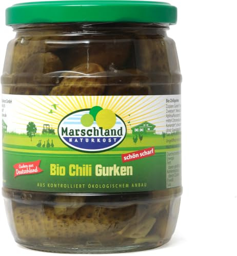 Bio-Chiligurken Gl. MARSCHLAND 12 x 530 g