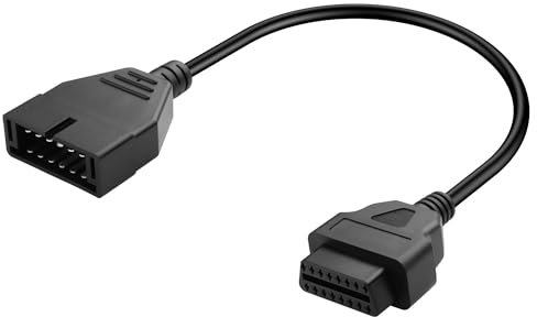 CERRXIAN 1.3FT OBD1 zu OBD2 GM-Adapter, OBD 1 Code-Leser-Scanner-Kabel, OBD1 12 Pin zu OBD2 OBD II 16 Pin-Diagnose-Tool für GM-Diagnose-Tool-Adapter-Kabel OBD1 Diagnosemodus
