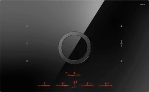 Elica PRF0196328, Piano cottura a induzione con cappa aspirante integrata NIKOLATESLA SWITCH EVO BL/A/83, Black