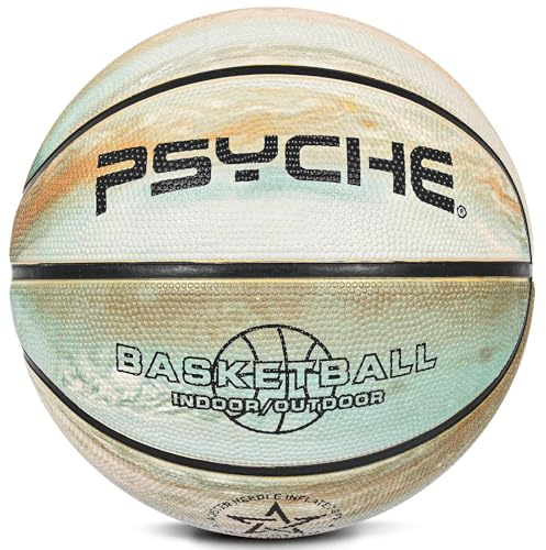 Wuzfully Ballon de Basket,Ballon Basket Taille 5,Mini Ballon Basket Extérieur pour Adulte Enfan