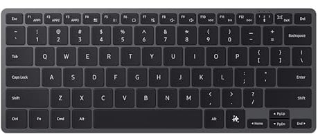 Samsung Smart Keyboard EJ-B7800, Tastatur kabellos, Bluetooth, schlankes Aluminium Design, AI-Taste, Dark Gray