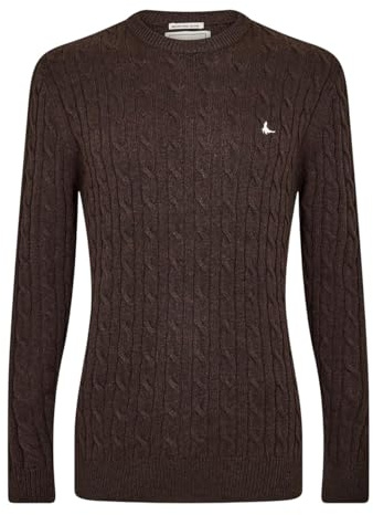 Jack Wills Mens Marlow Merino Wool Blend Cable Knitted