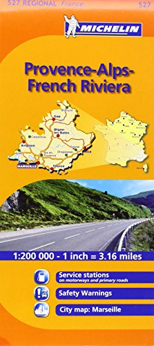 Michelin Regional, 527: Provence-Alpes-Côte d'Azur = Provence-Alps-French Riviera.