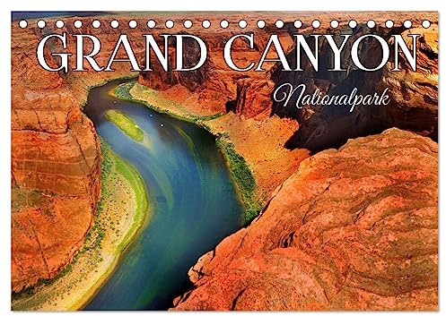 Grand Canyon, Nationalpark (Tischkalender 2026 DIN A5 quer), CALVENDO Monatskalender: Entdecken Sie eine wunderschöne Landschaft aus roten Felsen und tiefen Schluchten. (CALVENDO Orte)