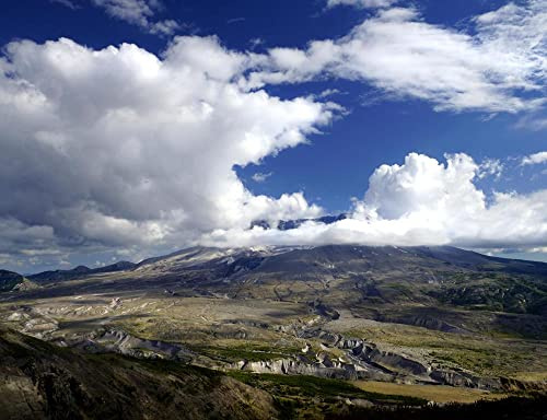 hansepuzzle 14122 - Mount St Helens Puzzle 1000 Teile - Natur-Puzzle mit hochwertiger Aufbewahrung: Kartonbox und wiederverschließbarem Beutel - Format 60 × 46 cm