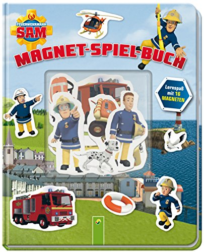 Feuerwehrmann Sam Magnet-Spiel-Buch: Lernspaß mit 16 Magneten