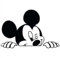 PPM Autoaufkleber, aus Vinyl, Motiv Mickey Mouse