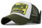 Trucker Mesh Baseballcap Western New York Distressed Snapback Vintage Used Look Retro Sommer Oldschool Kappe Mütze Cap Schirmmütze Basecap, Grün, verstellbar von ca 55-60cm