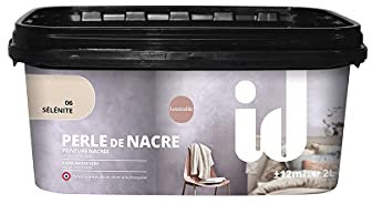 Peinture nacrée décorative PERLE DE NACRE 2L SELENITE - ID Paris