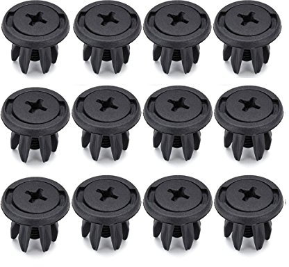 C-FUNN 12Pcs Plastique Auto Splash Guard Liner Rivets Voiture Fixation Clip De Retenue s'adapte pour Mini Cooper