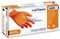 REFLEXX N85 / L Guanti in nitrile aderenti, grande, arancione, confezione da 50