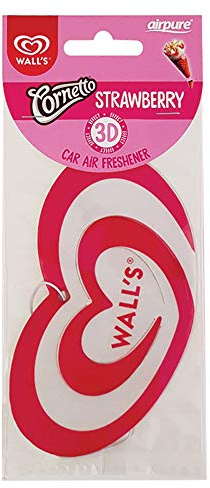 airpure Walls 3D Paper Love Heart Car Air Freshener, Hanging Fragrance for Fresh Scent in Vehicle’s Interior