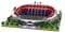 Atomic Building Barcelona Football Club Camp NOU Stadion. Modell zum Zusammenbau mit Nanoblöcken. Mehr als 3500 Stück