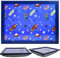 The Magic Toy Shop Wooden Lap Trays with Bean Bag Cushion - Space Design - Large Padded Tray for Kids - Suitable for Food, Art, Studies, TV, Sofa, Bed - Fantastic Gift for Space Loving Boys and Girls