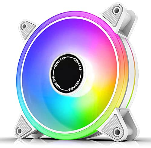 EZDIY-FAB White Moonlight Fan 6 Pin-1 Pack