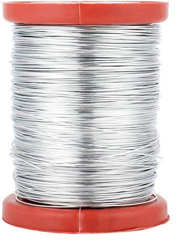 OUKENS 0,5 mm Bienendraht Eisen, Edelstahldraht Wabendraht für Bienenstockrahmen Foundation, Imkerei-Werkzeug (Edelstahldraht)