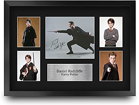HWC Trading FR A3 Daniel Radcliffe Harry Potter Geschenke Gedruckt, Signiert Autogramm Bild Display Für Film-Erinnerungsstücke-Fans - A3 Eingerahmt