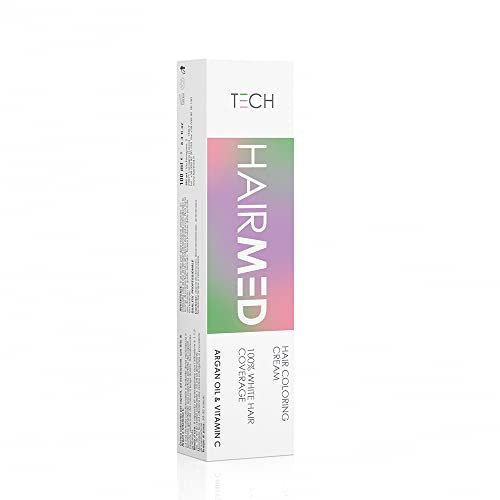 HAIRMED TECH, Crema Colorante, Crema Colorante Professionale per Capelli, Colore 4.1 Castano Cenere, 100 ml
