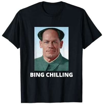 Bing Shi Ling Bing Chilling John Xina Ice Cream Chinesisches Meme T-Shirt